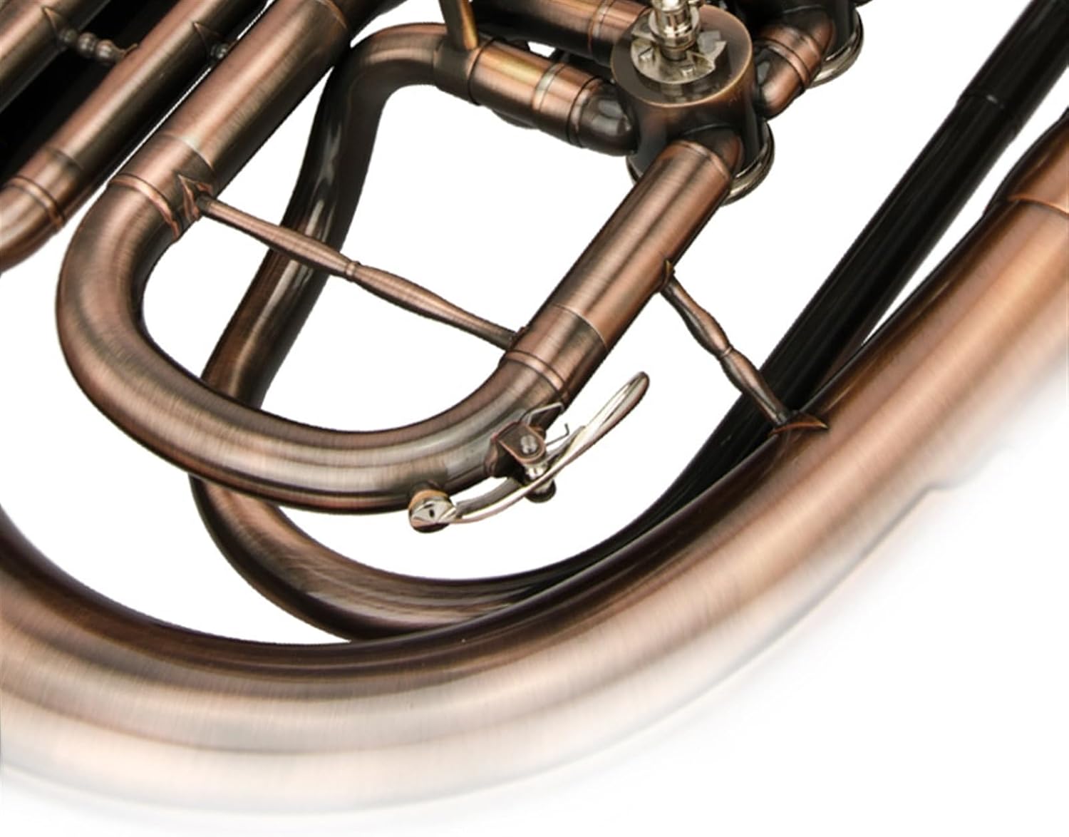 Beginner euphonium B-flat Antique Flat Key Euphonium Special Brass Body Nickel White Copper Piston White Copper Variable Tube