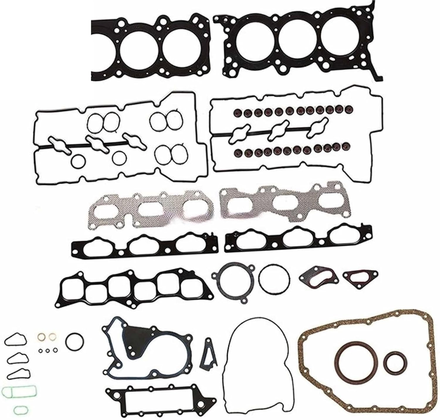 G6DB 3.3 HS26422PT CS26414 ES72366 Engine Overhaul Gasket Seals Kit 06-04/20/07 Compatible with Hyundai Azera Santa Fe Sonata DOHC