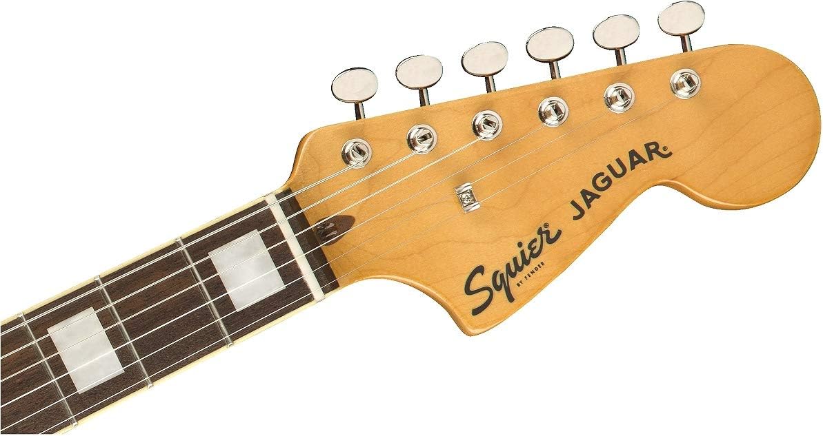 Squier Classic Vibe 70s Jaguar Electric Guitar, with 2-Year Warranty, Black, Laurel Fingerboard