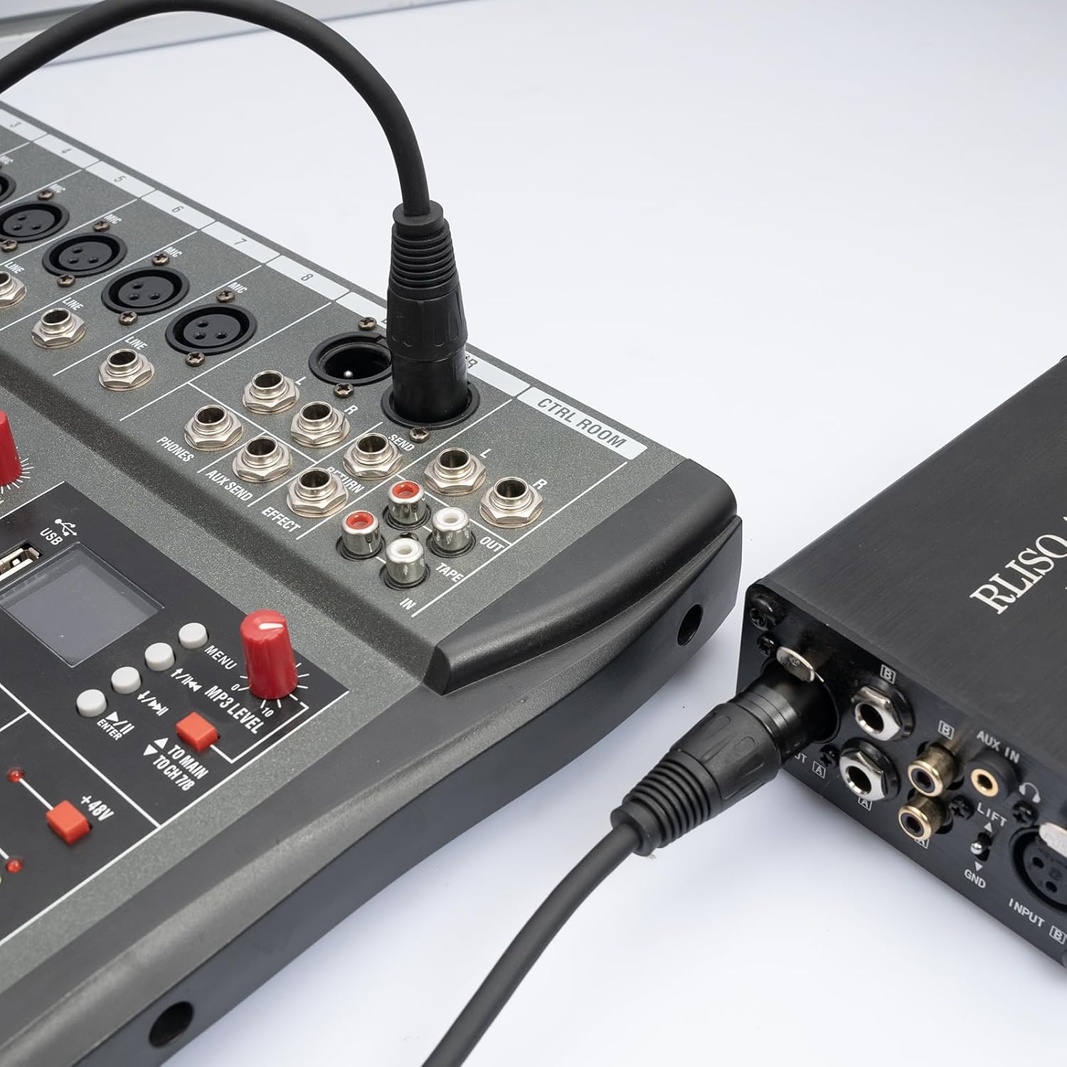 XLR Cable Microphone Cable 2Pack 100 FT, Heavy Duty Balanced XLR Speaker Cable, 3-Pin Shielded Male to Female Mic Cord, Stage Lighting Patch Cable for Speaker Systems Mixer