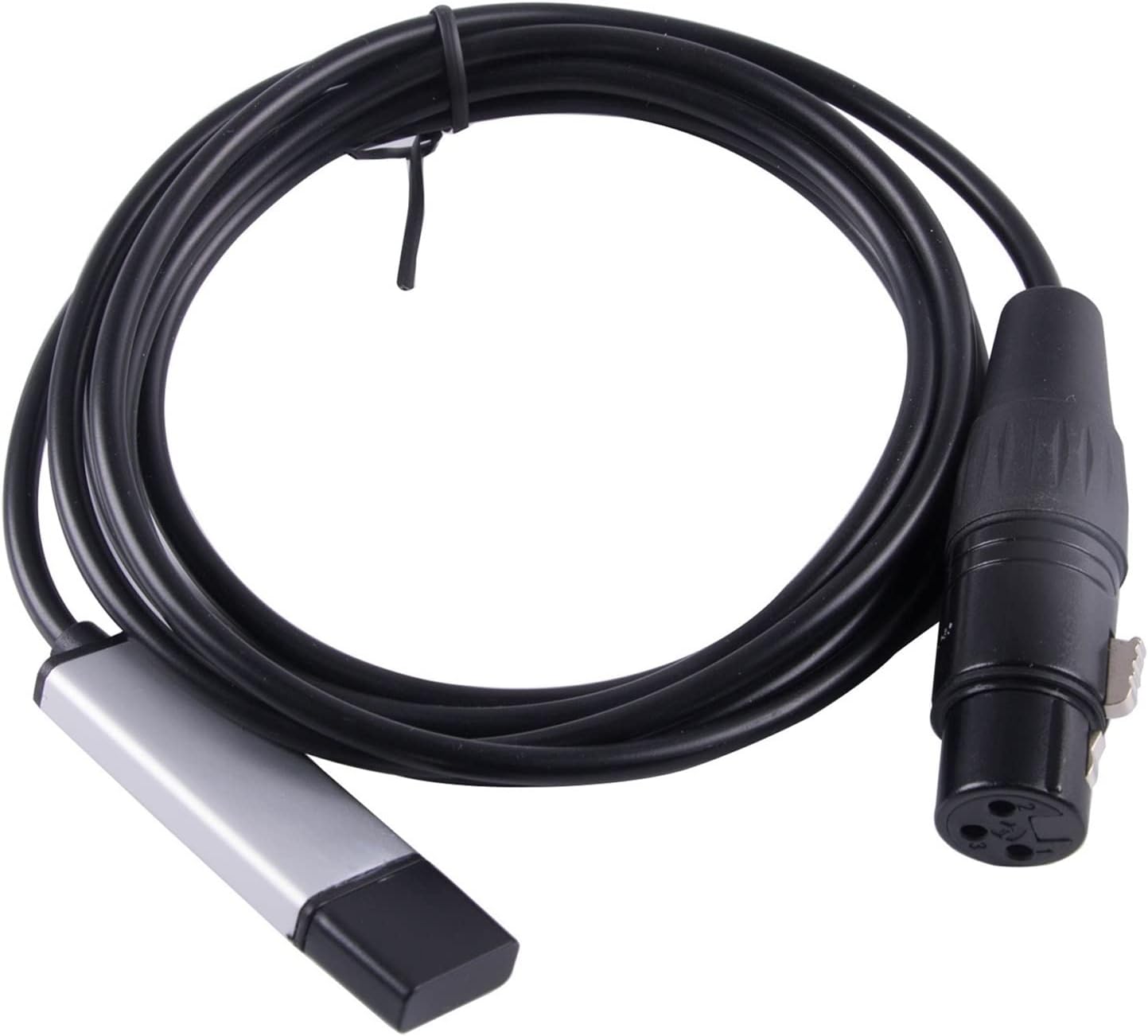 USB to XLR DMX512 DMX 512 Interface Adapter Stage Lighting Disco Light Dj Party Beam L Freestyler DMX Controller Fixture Cable (Size : 5M)