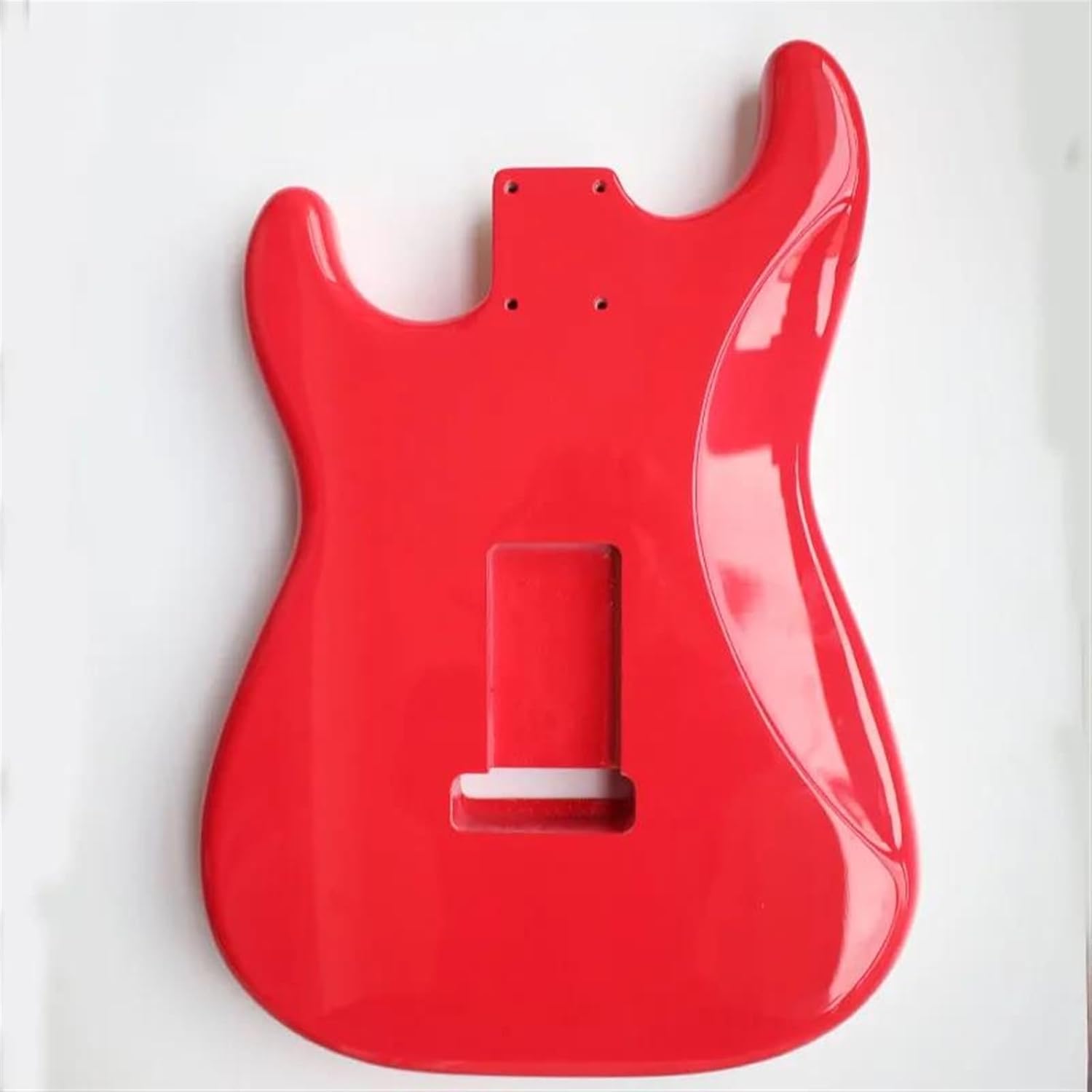 Guitar Body Guitar Replacement Parts Guitar Body Alder Wood Red Polyester Finish With SSS Pickup Hole