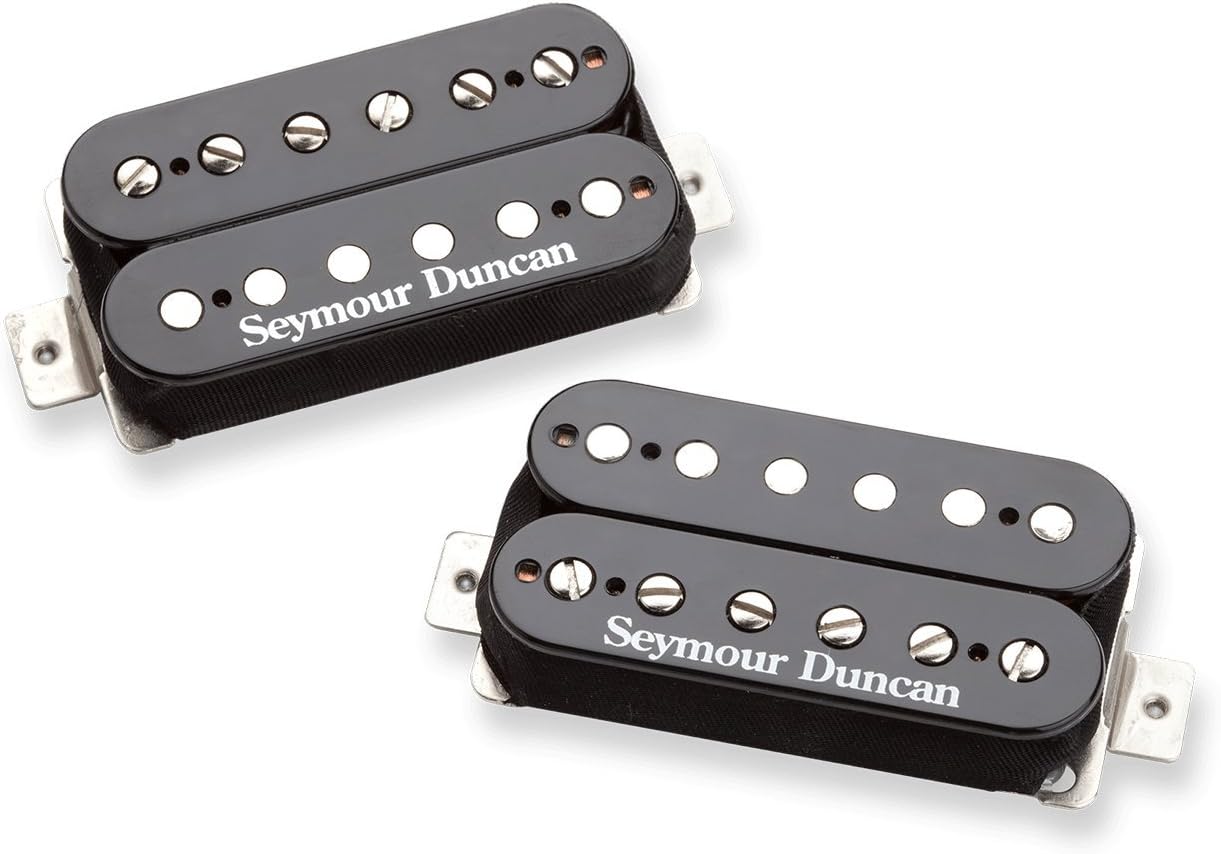 Seymour Duncan 11108-13-B Hot Rodded Humbucker Matched Guitar Pickup Set with True Tune Tuner, Care Kit, Picks