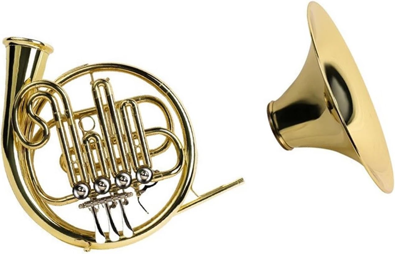 4 Key French Horn French Horn Instrument Four Key Single Row Playing Gold Suitable For Practice
