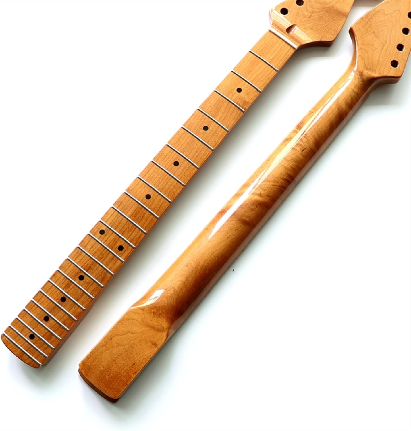 Baked Maple Guitar Grip for Strat Electric Guitar Neck 22 Fret Bright for SQ Guitar Assembly Replacement Electric Guitar Neck