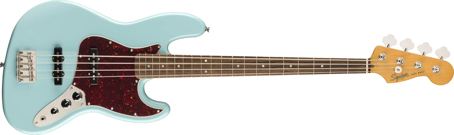 Squier Classic Vibe 60s Jazz Bass, Daphne Blue, Laurel Fingerboard