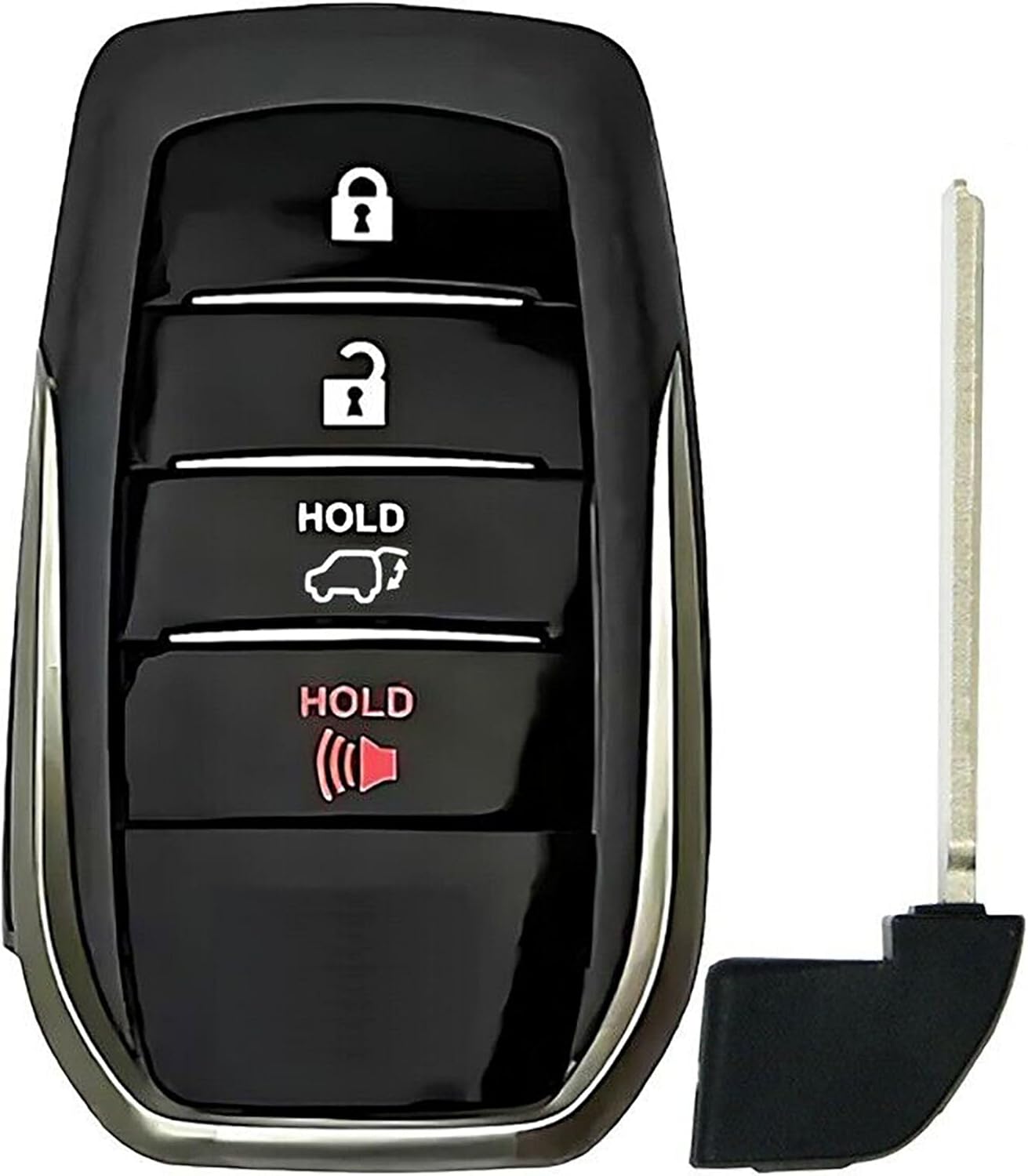 1x New Quality Replacement Proximity Key Fob Compatible with & Fit for 2020-2021 Toyota Land Cruiser - MPN HYQ14FBB-N-06