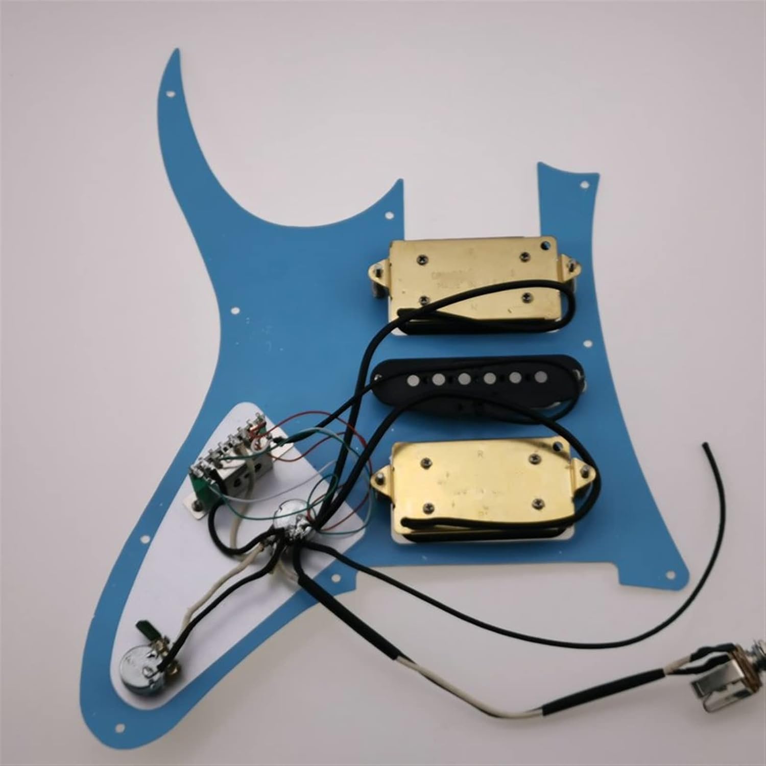 Electric Guitar Pickups Alnico Pickups HSH Mirror Pickguard Electric Guitar Pickup 1 Set for Ibanez RG Loaded Pickguard (Color : 07)