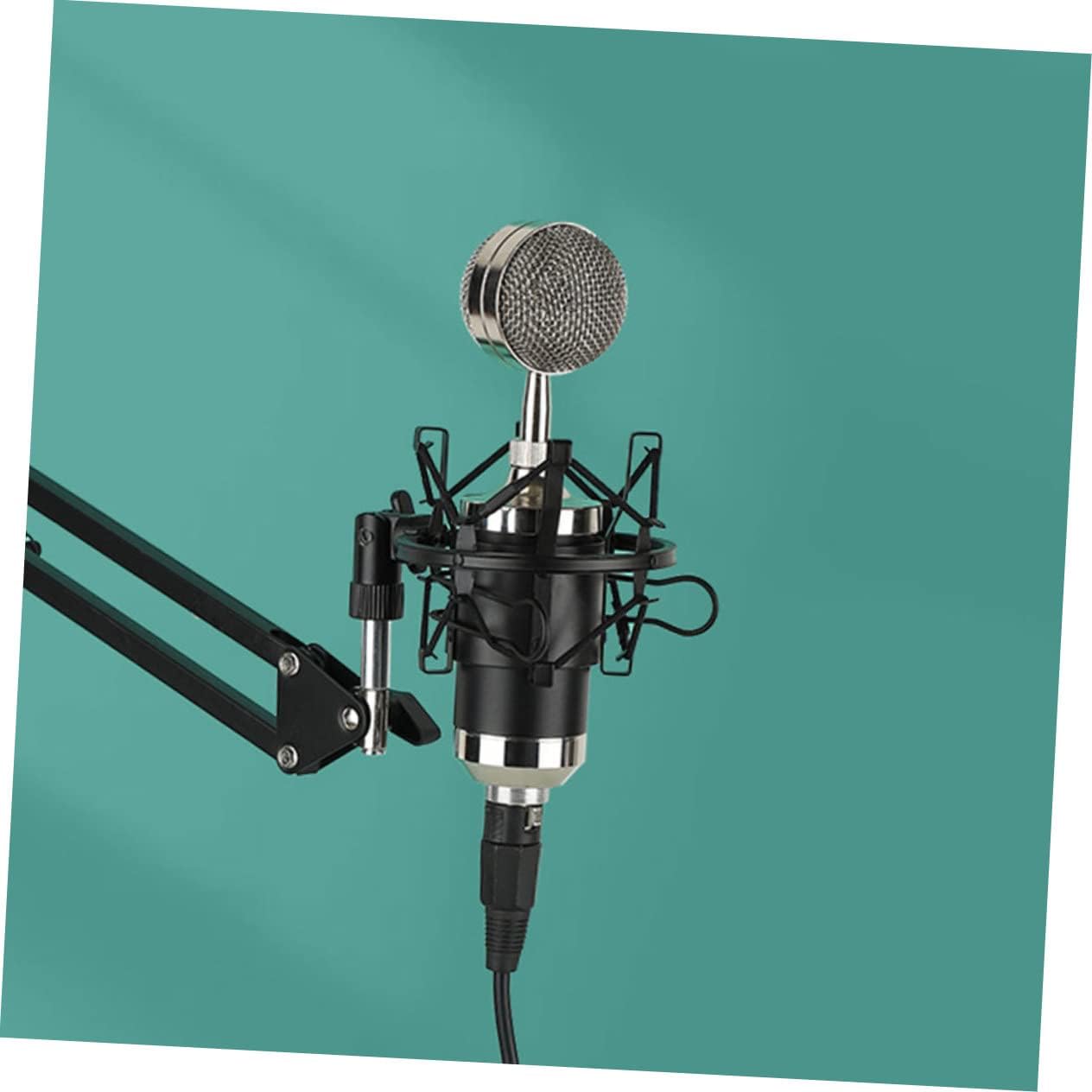 1 Set Anti-Vibration Protecting Anti- Bracket Blowout Clip Stand Cover Mount Accessories Mic Shockmount Holder Shockproof Vibration Microphone Shield Filter for Universal Rack Stands (Color : B