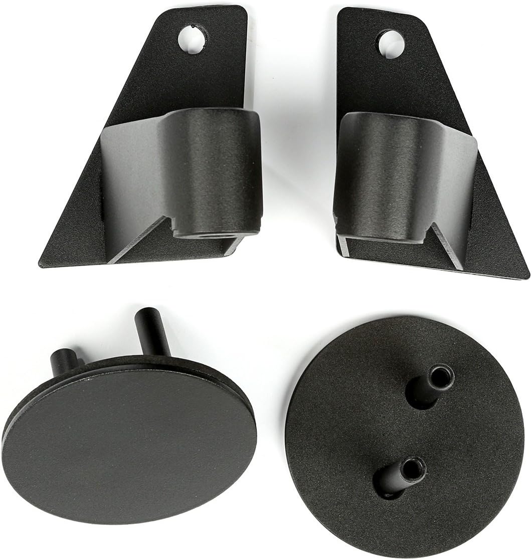 Rugged Ridge Mirror Relocation Brackets for Jeep Wrangler JK | Textured Black | 11025.07 | Fits 2007-2018 Jeep Wrangler JK