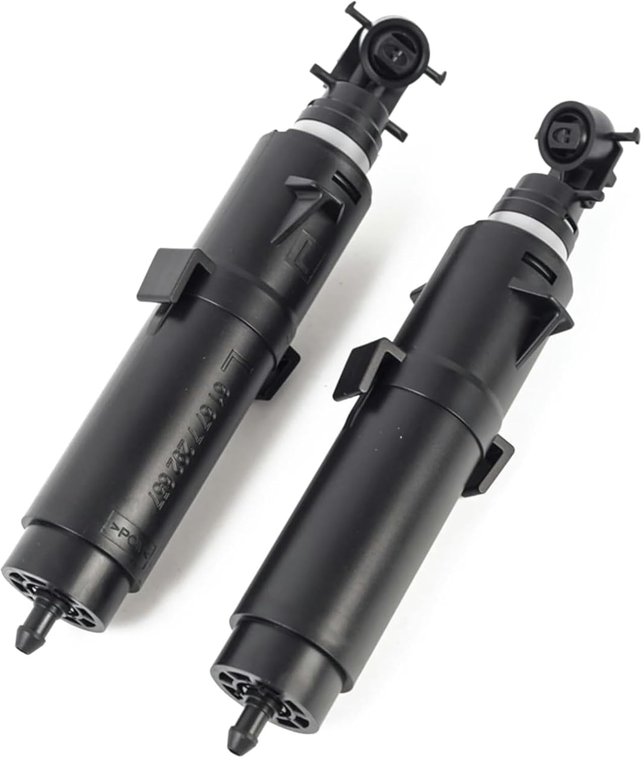 Car Headlight Washer Nozzle 2Pcs Car Headlight Washer Nozzle Headlamp Cleaning Jet Pump Head Light Water Sprayer OEM No. 61677292657 61677292658