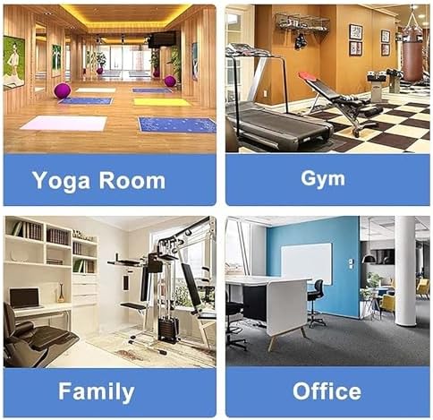 Yoga Mat Storage Stand,Yoga Mat Holder,Pack of 2 Yoga Mat Rack Holder, Foam Roller & Exercise Mats Storage Rack Wall Mount, Workout Room/Home/Gym/School/Kindergarten , Black 2 Pcs-145cm/57in Tall