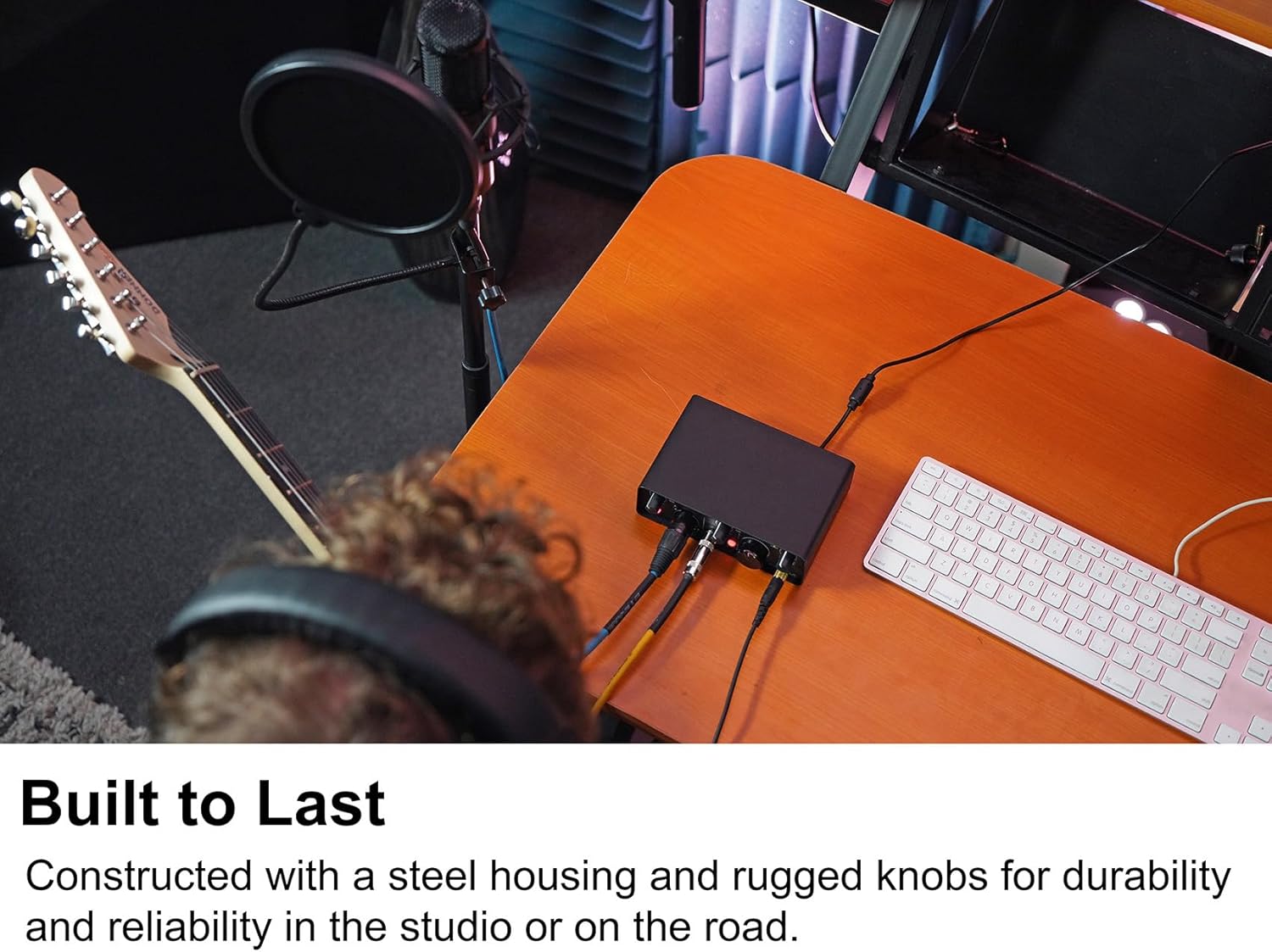 Rockville Bundle: Rockville R-TRACK SOLO Recording USB C Audio Interface 24Bit 192Khz+ASIO Drivers Bundle with Rockville RCM03 Pro Studio Recording Condenser Microphone Shock Mount (2 Items)