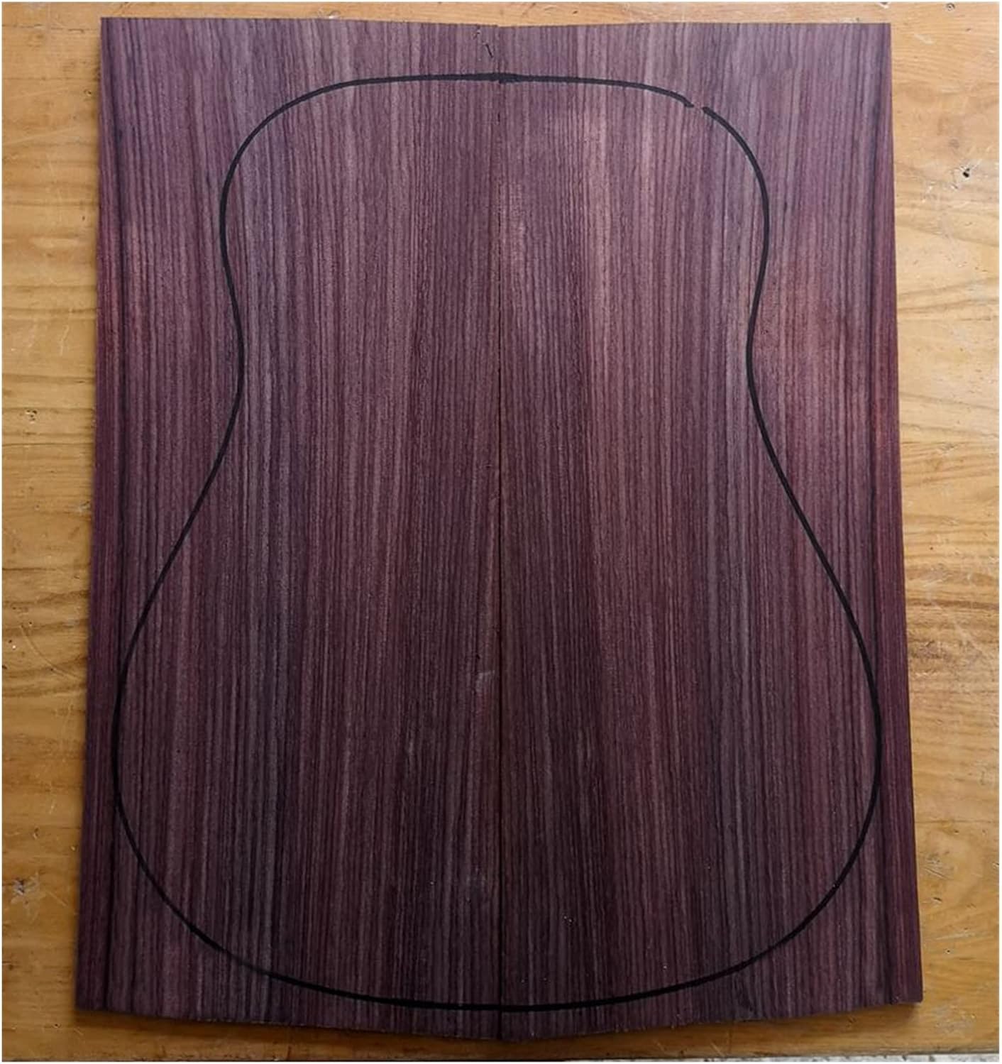 India Rose Wood Back Panel Wool Guitar Production Material Accessories DIY Guitar Kit (Color : 9)