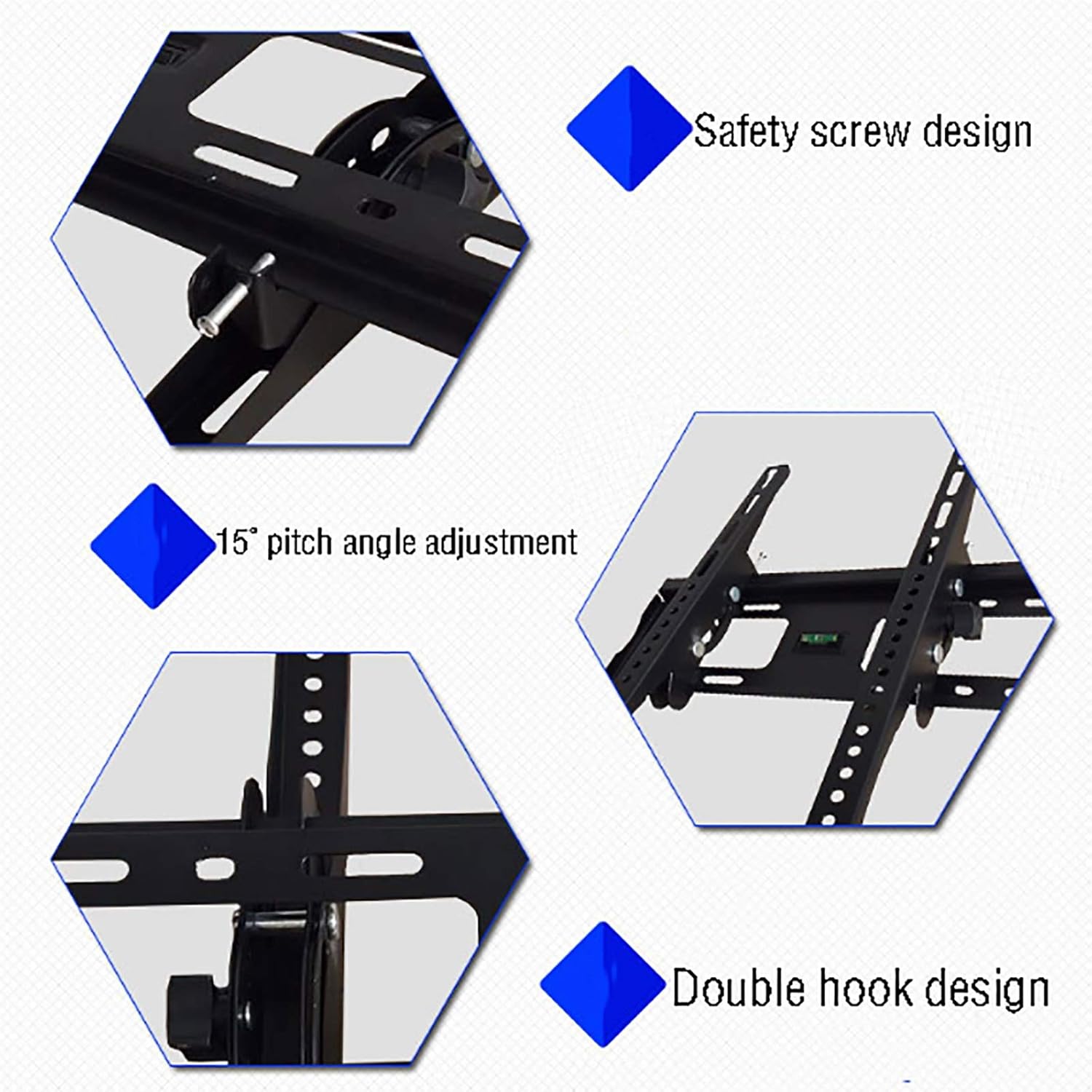TV Stand,Tv Wall Mount TV Ceiling Mount, Hanging Adjustable Tilting TV Bracket, Fits Most 32-70 Flat Screen Display, Two Installation Methods: Ceiling and Wall