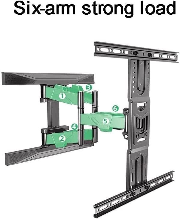 Multifunction Full Motion TV Wall Mount, TV Wall Bracket for Most 40-80 Inch Flat TVs, Wall Mount TV Bracket with Articulating Swive and Tilt TV Mount TV Stand