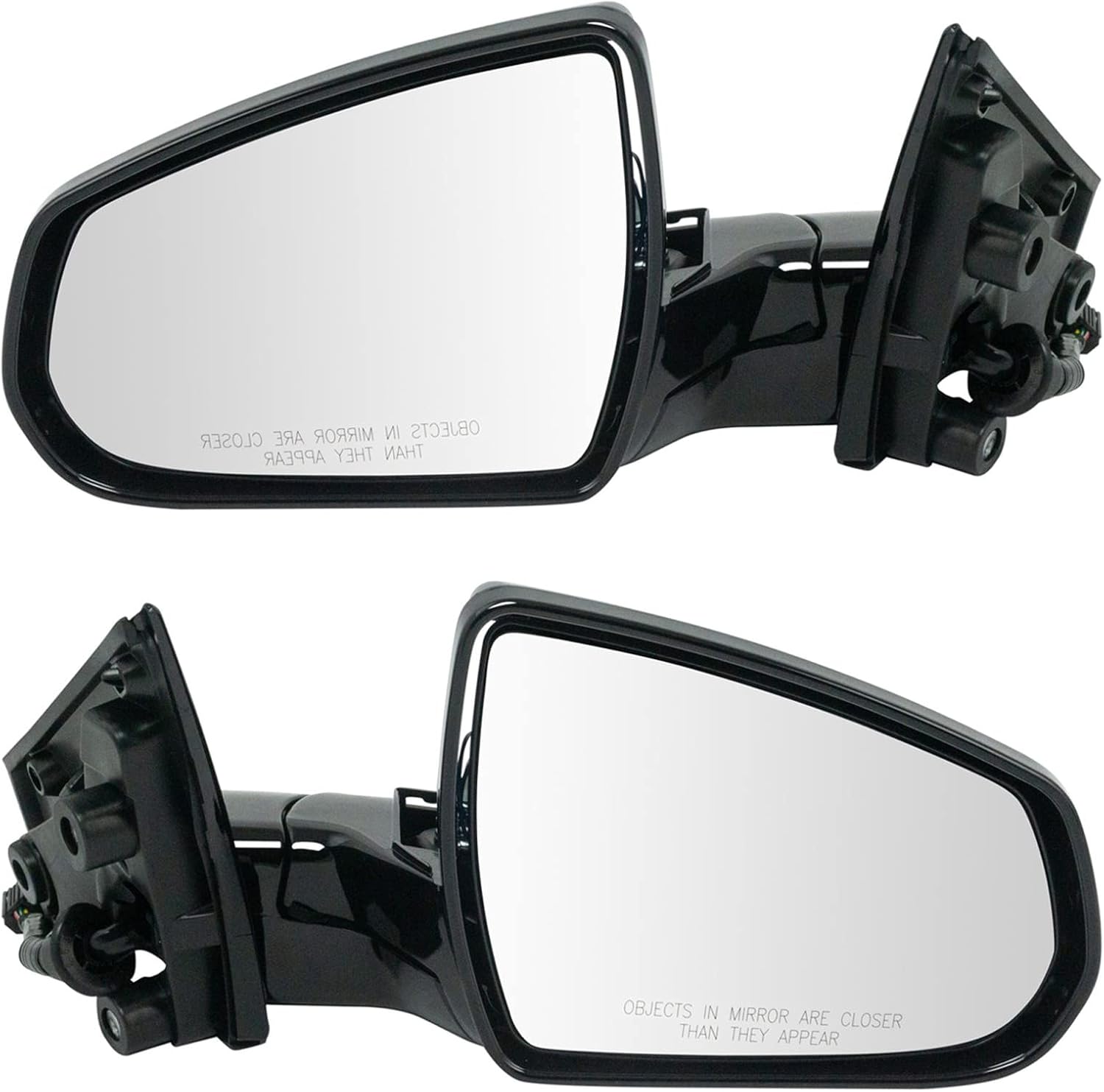 TRQ Power Heated Paint to Match Driver & Passenger Side Mirror Set for 2013-2014 Cadillac SRX, Power Folding, Without Memory, GM1320528 GM1321528