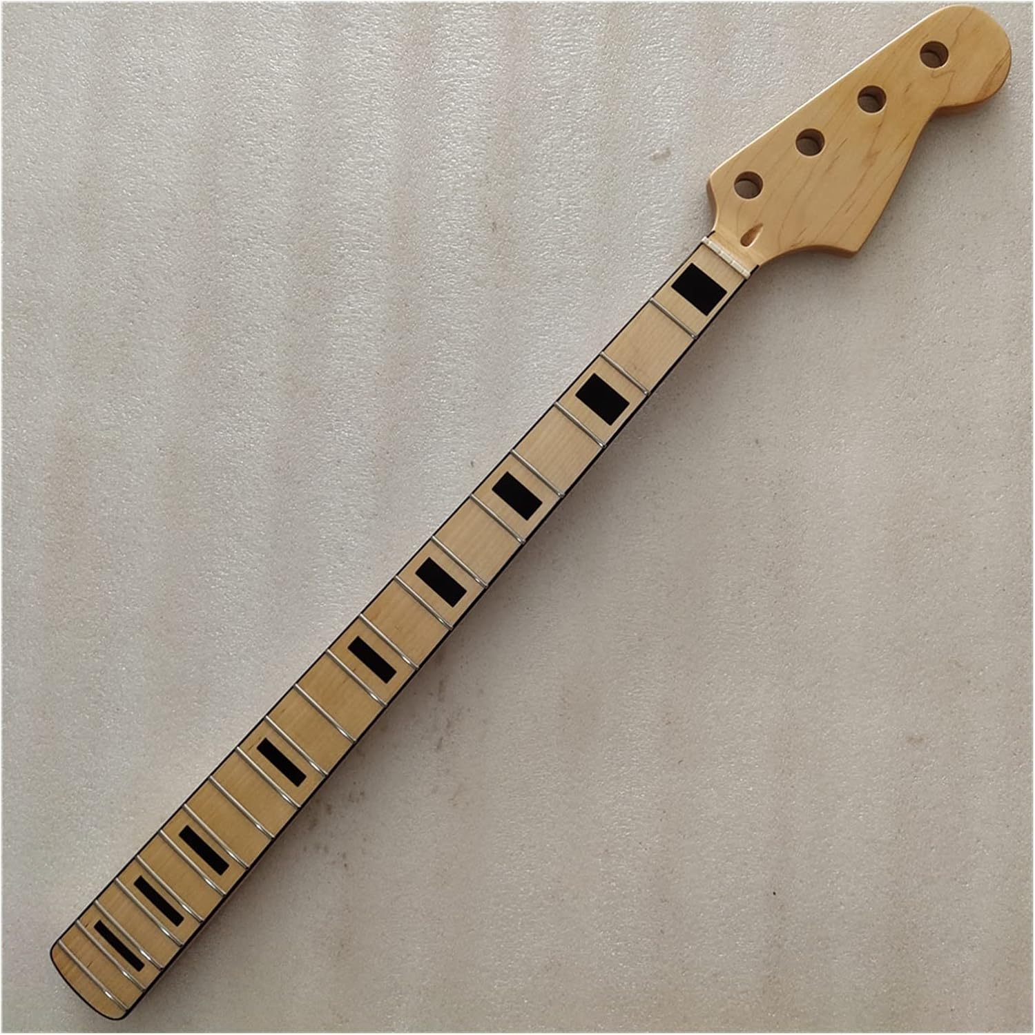DIY Guitar Neck Maple 20 Frets Bass Guitar Neck Part 4 String Maple Fingerboard 34 Inch Nut 42mm Guitars Parts