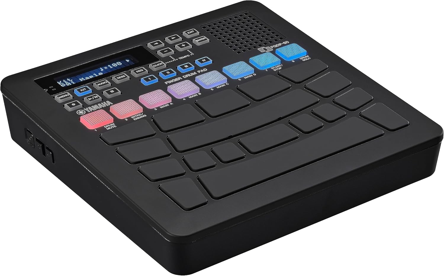 Yamaha Finger Drum Pad – Portable Electronic Drum Pad with Built-In Sounds, Speaker, USB MIDI, and Battery Power for On-the-Go Music Making FGDP-50