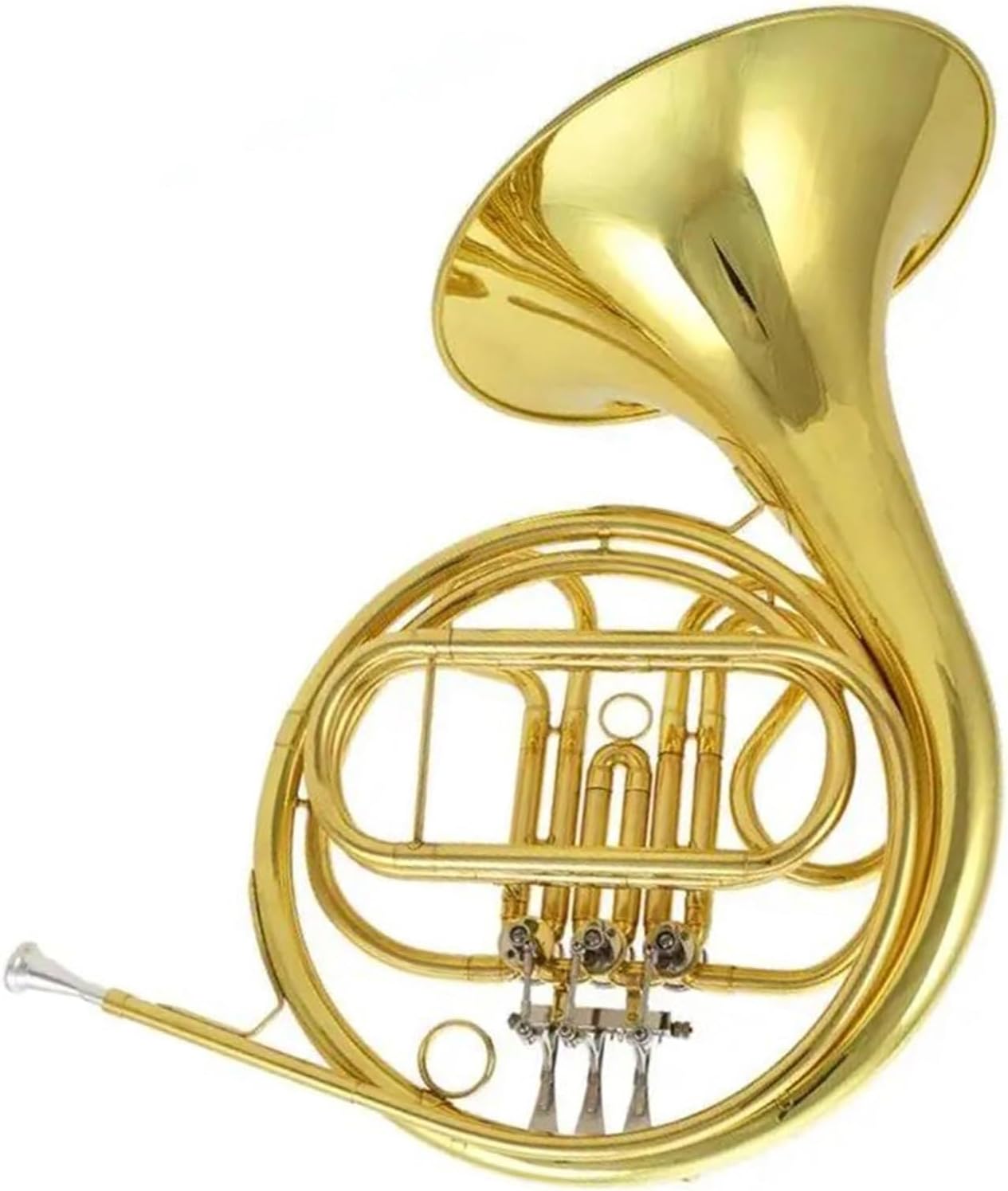 Brass French Horn Brass Body 4 Keys Double Professional Yellow Brass F Tone French Horn