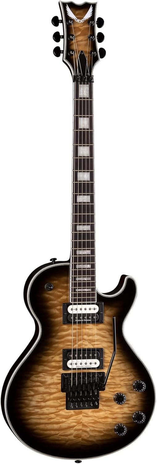 Dean Guitars TB Select Floyd QM - Natural Black Burst TBSELFQMNBST