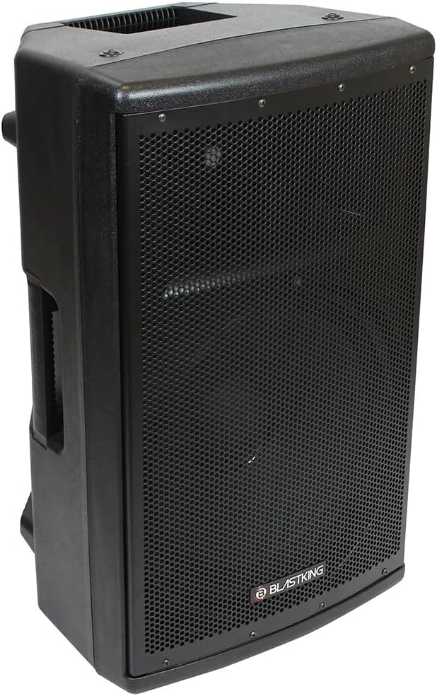 BLASTKING BDT15CMB2 15 inch 1000 Watts Active and Passive Speaker Box System w/Mic and Stand