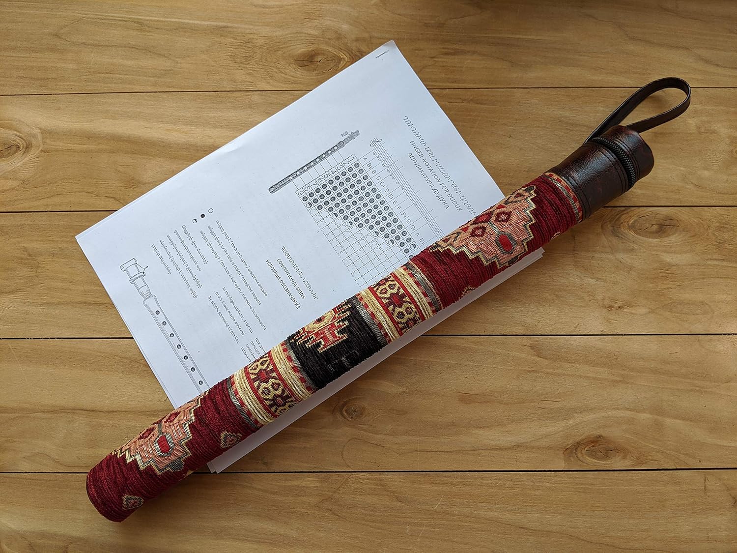 ARMENIAN DUDUK PRO from Apricot Wood, Professional Reed, National Leather Case, Playing Instruction, Armenian Handmade Woodwind Instrument