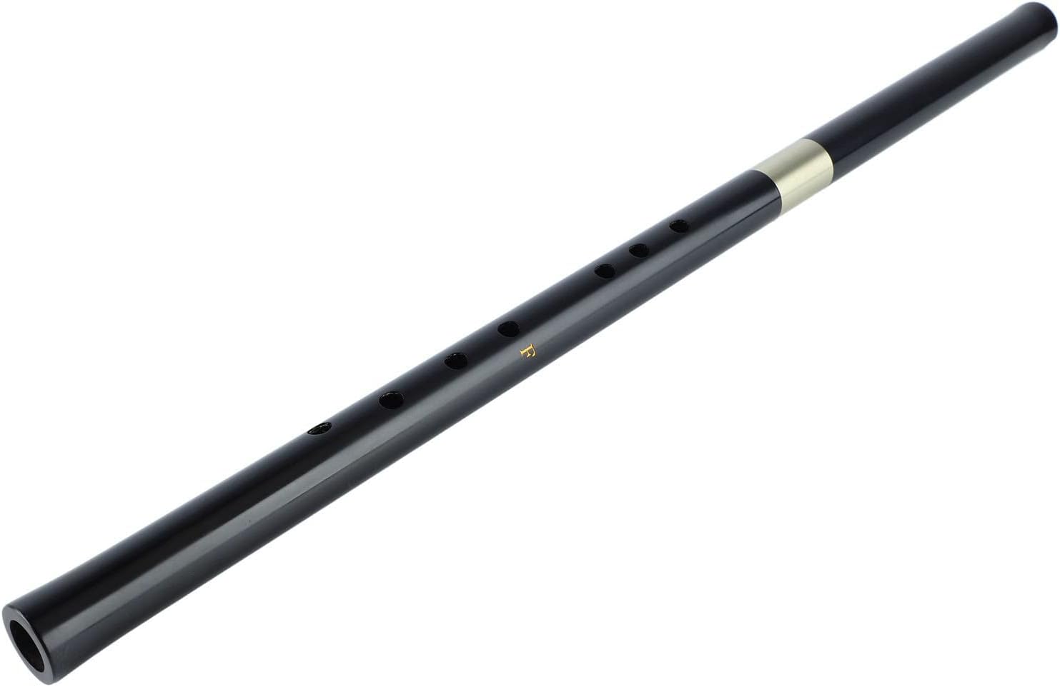 8 Hole Vertical Flute Rosewood Traditional Professional Woodwind Musical Instrument for Classical Music Performances (F Key)