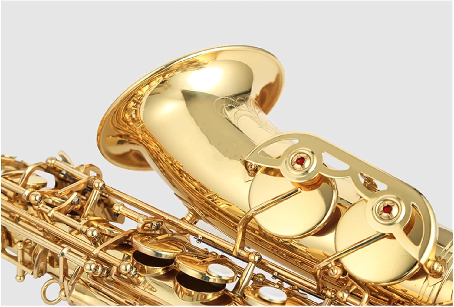 Sax Beginners Kit Made in France EB Alto Saxophone Brass Gold Lacquer Music Instrument E- Flat Sax with Case Accessories Wind Instrument