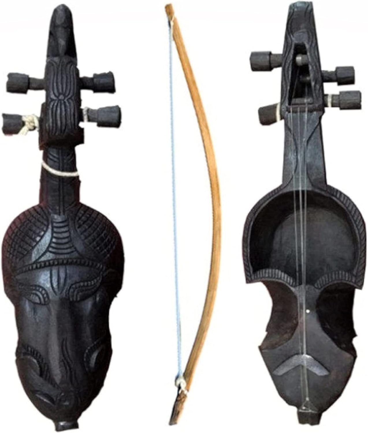Sarangi Traditional Nepali Folk Musical Instrument Nepali Violin For Live Play 21 Inch Large Gaine Sarangi Made In Nepal Great For Playing Live Professionals, Learn Music & Decorations