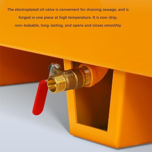 Oil Drum Tray,Lightweight Spill Platform with Drain, Metal Firm Containment Pallet with Wheel, Industrial Warehouses Factory Garage Leakproof Tray, Washing Machine Oil Drums Storage Stack(1