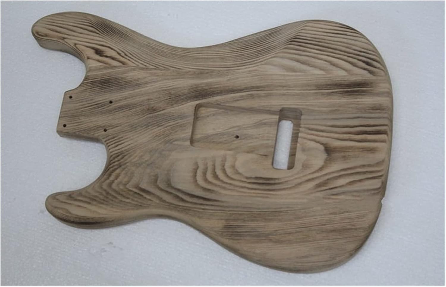 FLFL DIY Unfinish Ash Wood Electric Guitar Body Unfinished Guitar Kit