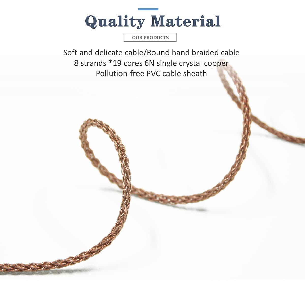 6N Single Crystal Copper Upgrade Headphone Cable 3.5mm/4.4mm/4Pin XLR Headphone Upgrade Cable for Sony MDR-Z7 MDR-Z7M2 MDR-Z1R (3.5mm Plug)