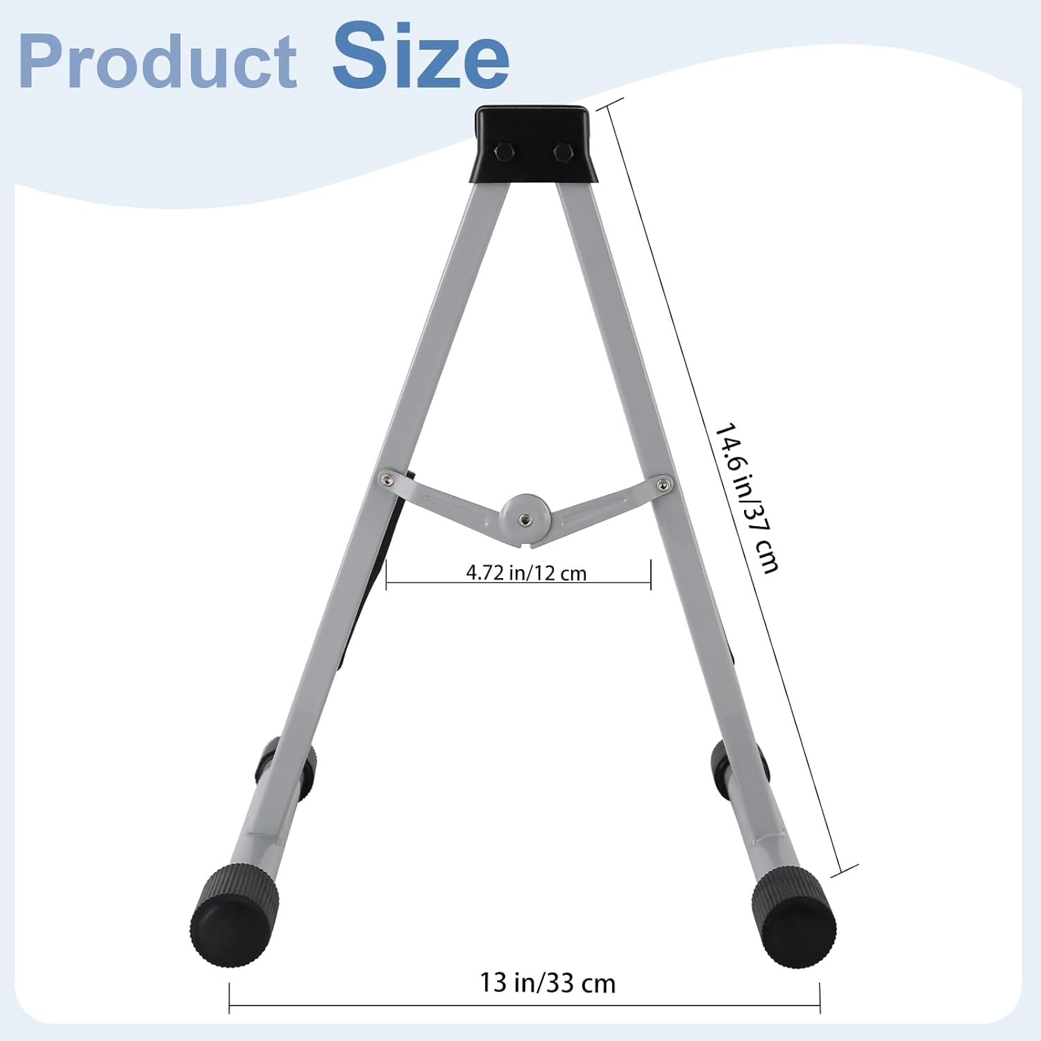 EASTROCK 39 inch Full-Size Electric Guitar Kit Guitar Stand Professional Portable，Gray