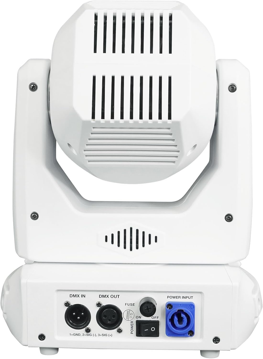 Rockville Rock SPOT 260W White Moving Head Light, Wireless DMX, Prism Effect, GOBO Overlay, Zoom Focus, for DJs, Clubs, and Stage Productions, 2-Piece