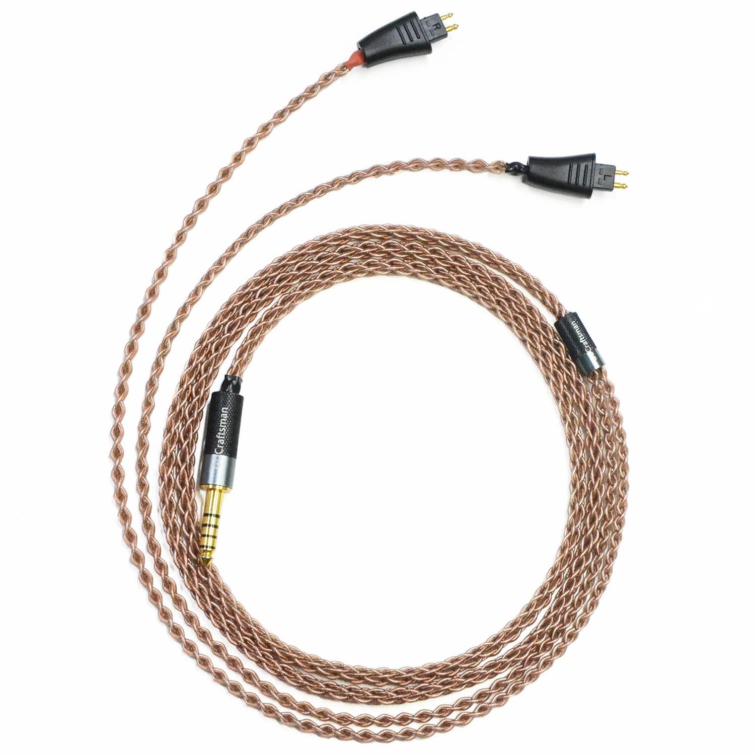 6N Single Crystal Copper Upgrade Headphone Cable 3.5mm/4.4mm/4Pin XLR Headphone Upgrade Cable for Fostex TH610 TH900 MK2 TH909 (4Pin XLR Plug)