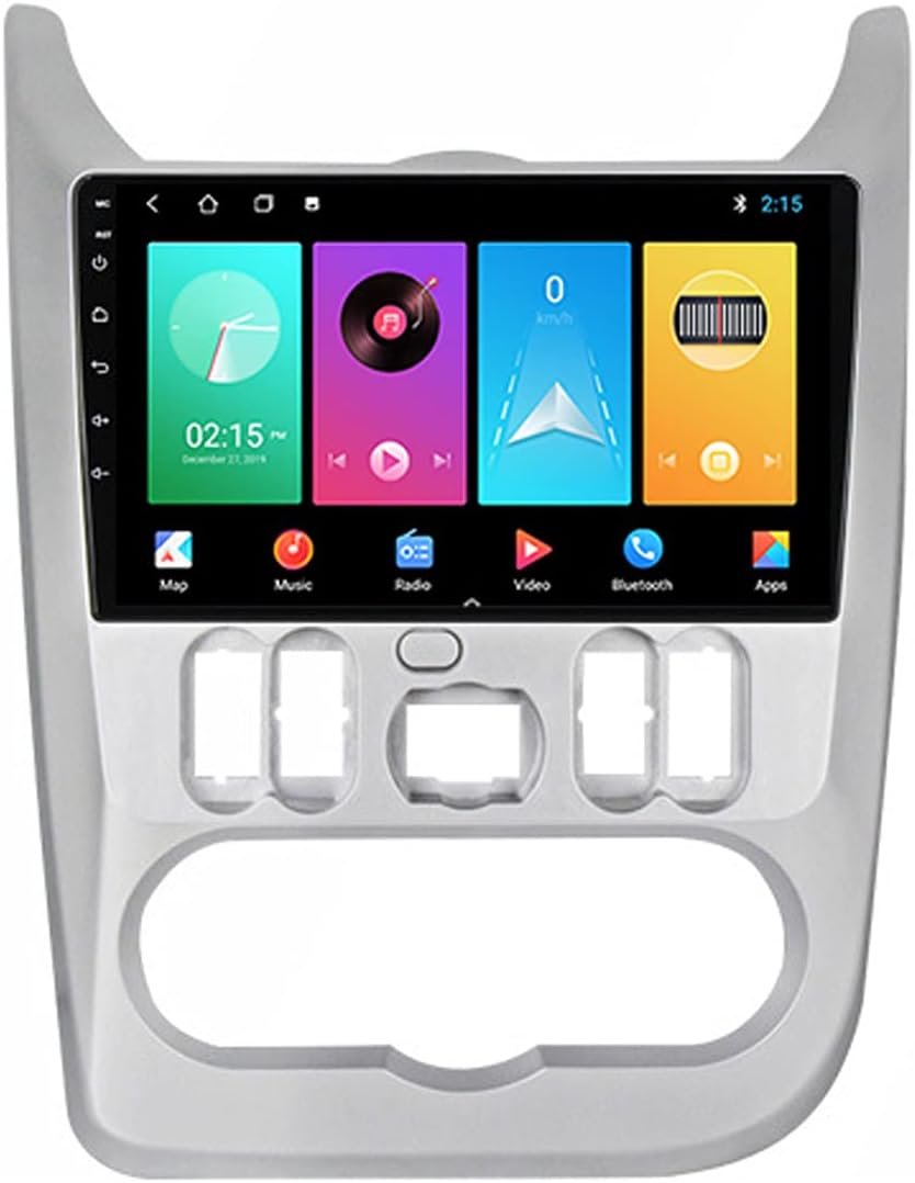 Android 11 Car Radio Multimedia Player for Renault Logan Sandero 2009-2015 with Rear View Camera Car Stereo Supports Mirror Link/Steering Wheel Control USB FM Bluetooth