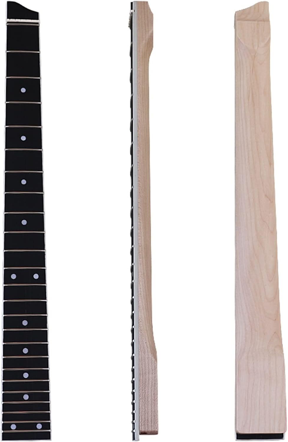 Headless Electric Guitar Neck Maple Guitar Neck 24 Frets Natural 5.6cm Width Electric Guitar Neck