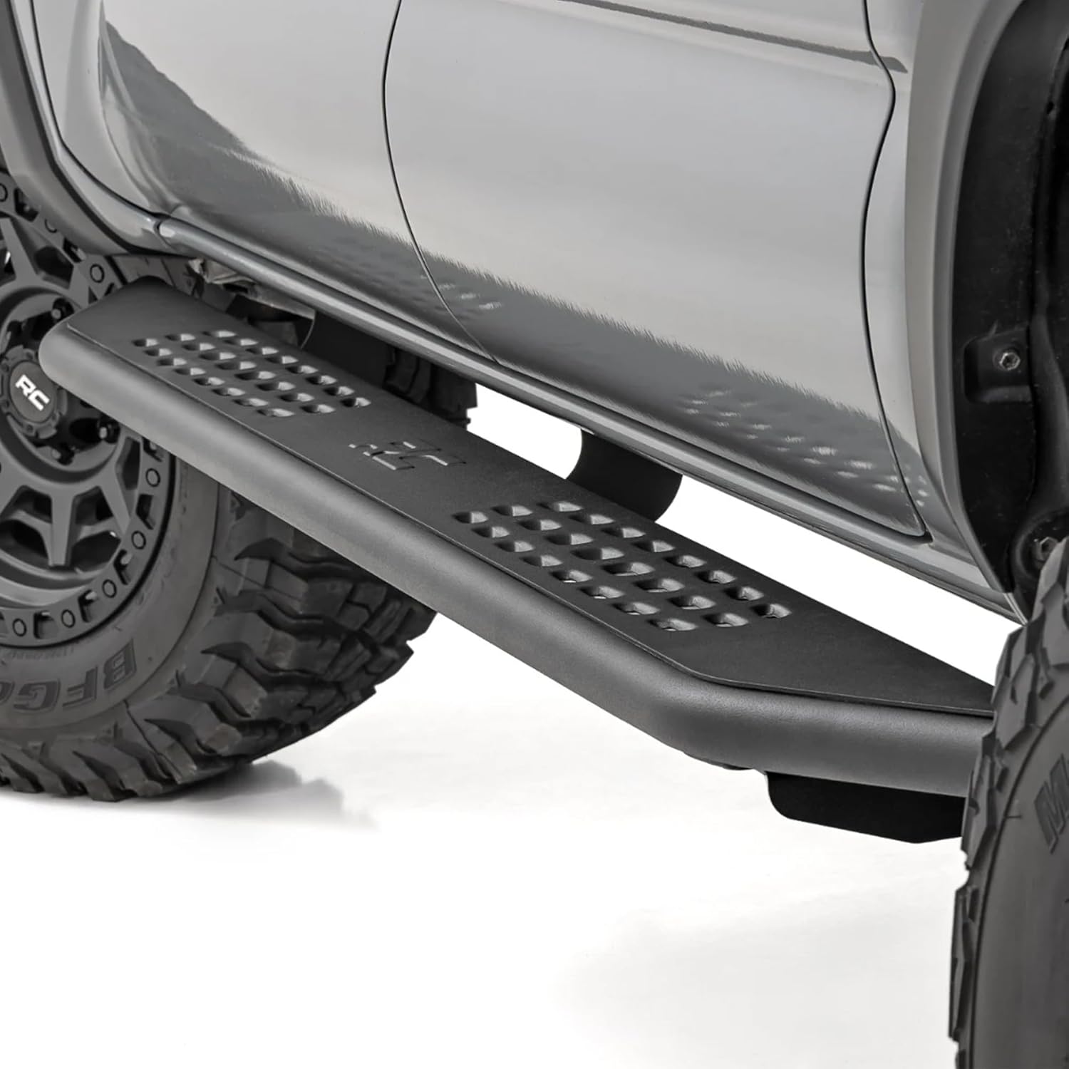 Rough Country OV2 Running Boards for Toyota Tacoma (2016-2023) Crew Cab - Heavy-Duty Side Steps for Truck, 6.75