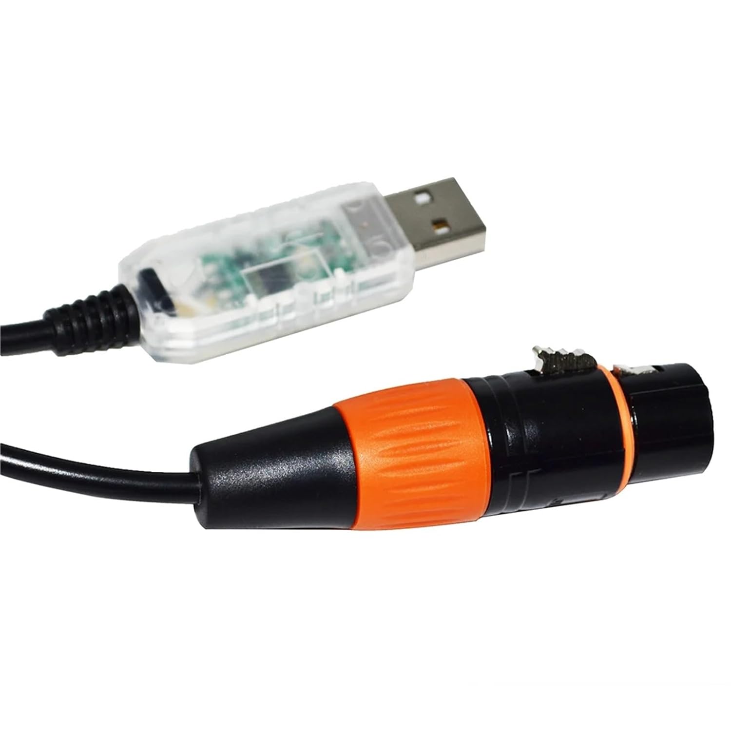 USB RS485 to XLR 3P Female Socket DMX512 Cable Fixture Controller KABLE(8M,Color F)