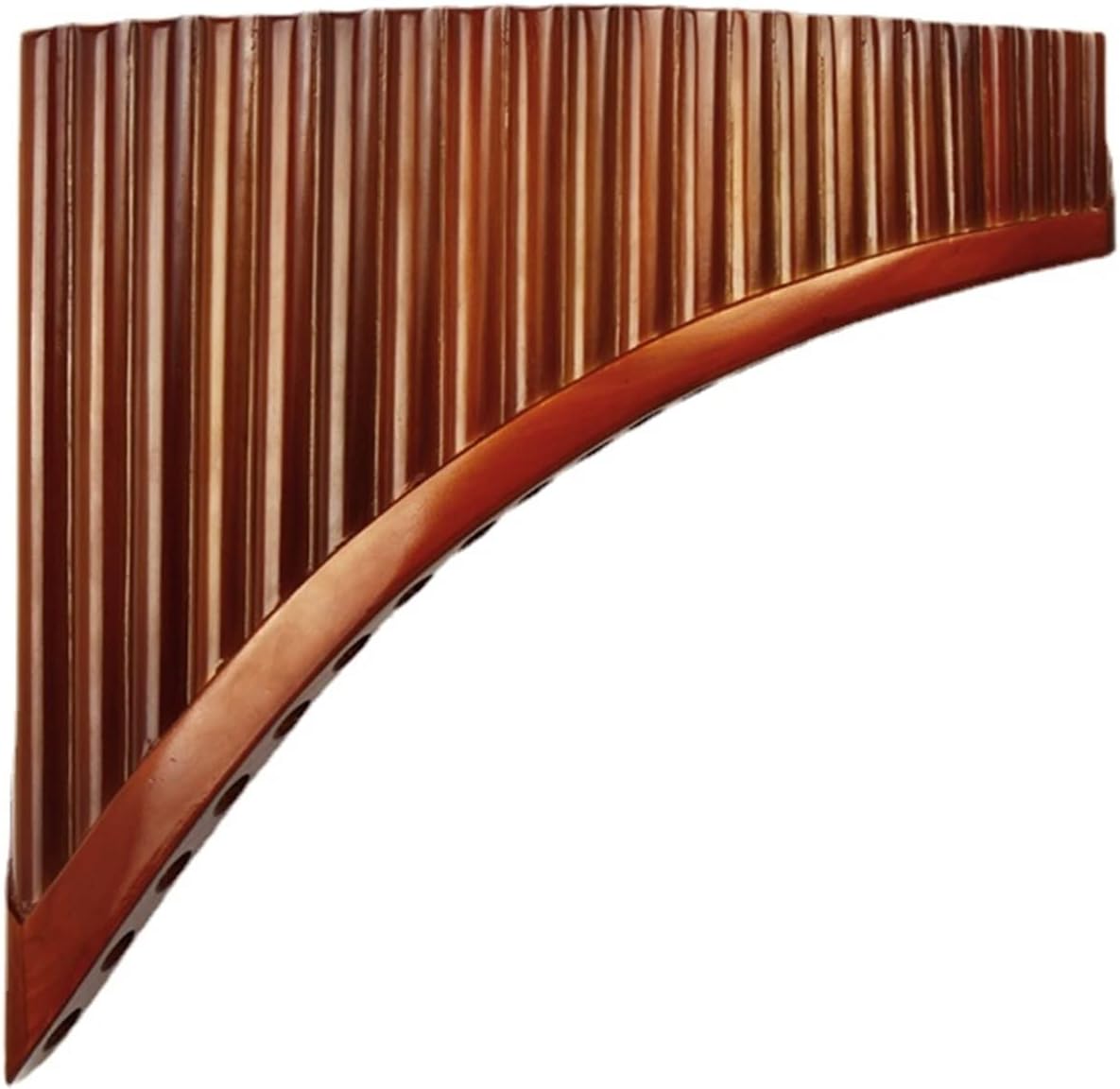PanPipes Woodwind Instrument 22 Pipes Pan Flute G Key Brown Traditional Woodwind Instrument