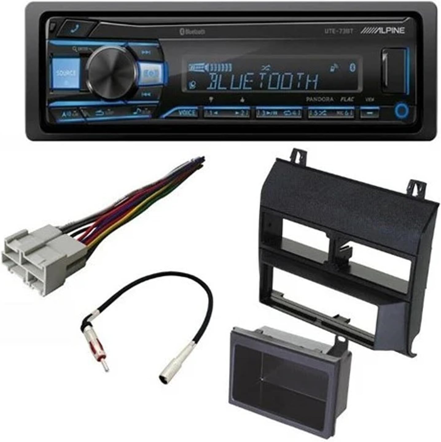 Alpine UTE-73BT Single-DIN Car Stereo for 1988-1994 GM Full Size Trucks & SUV's