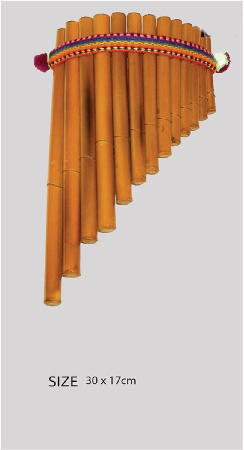 South American Pan Pipe Pan Flute Peruvian Pan Flute Wind Instruments (Color : 13 Tubes L)