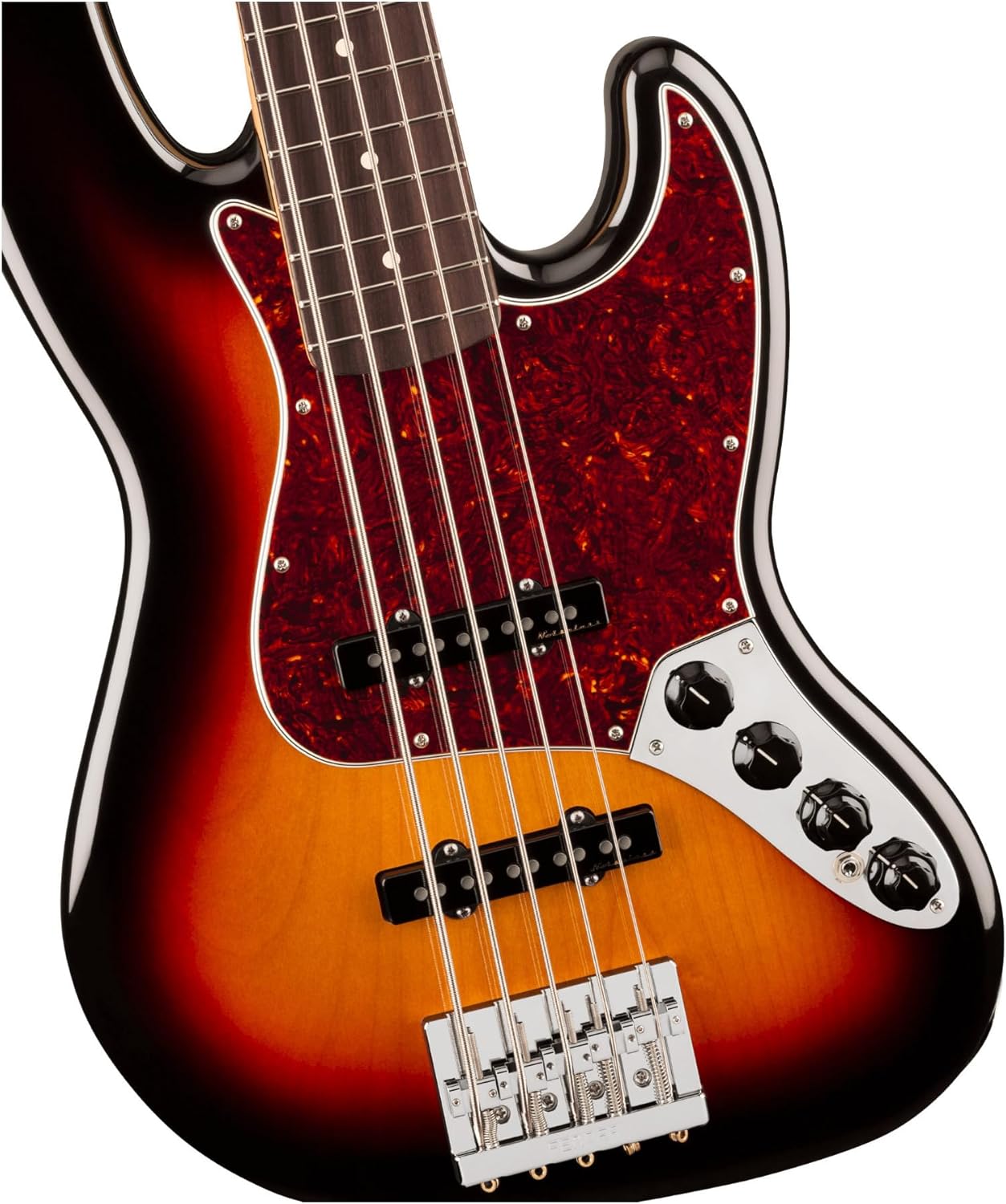 Fender Player II Modified Active Jazz Bass V - 3-tone Sunburst, Rosewood Fingerboard