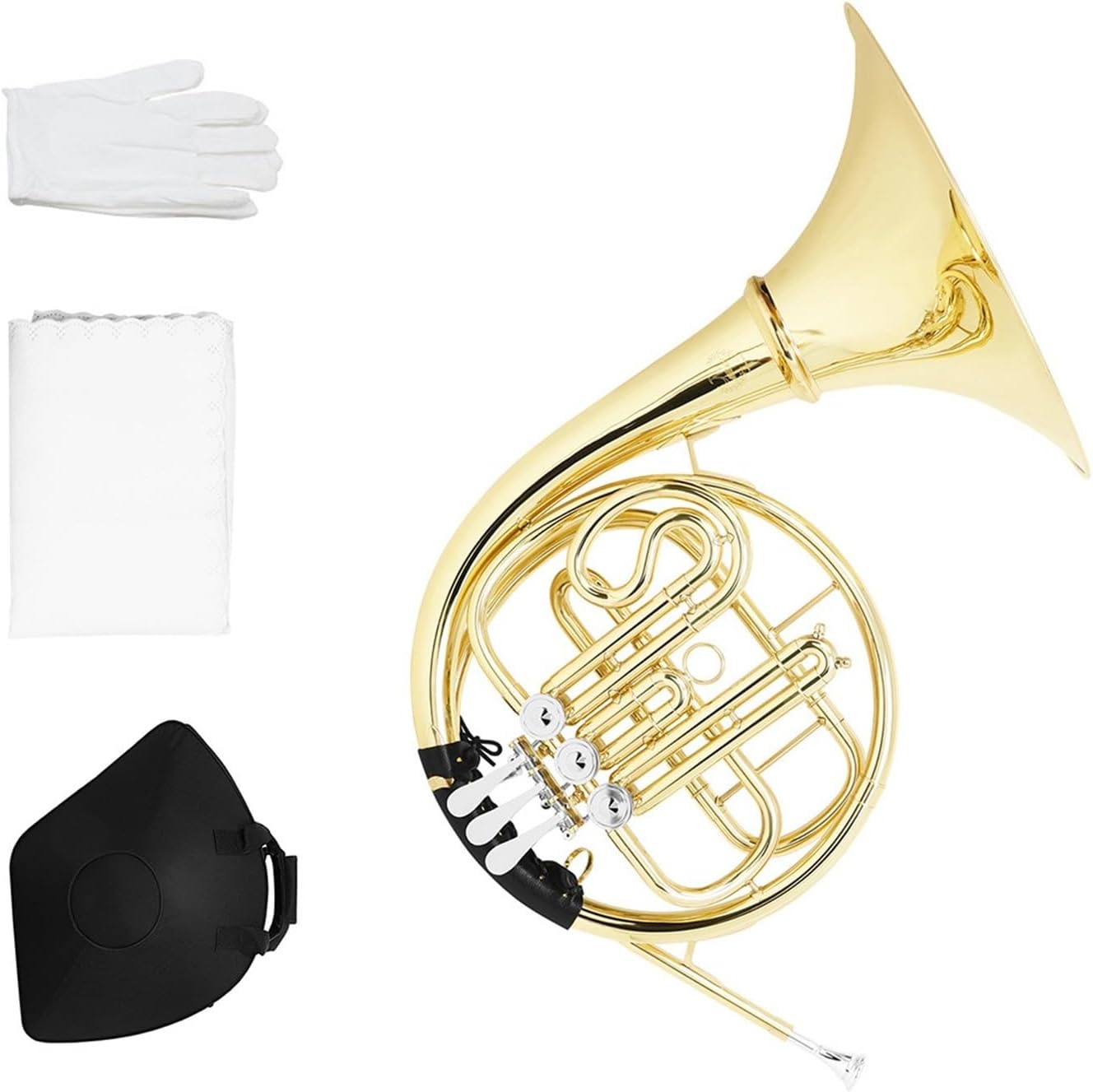 Single row 3 key French Horn B flat beginner performance instrument