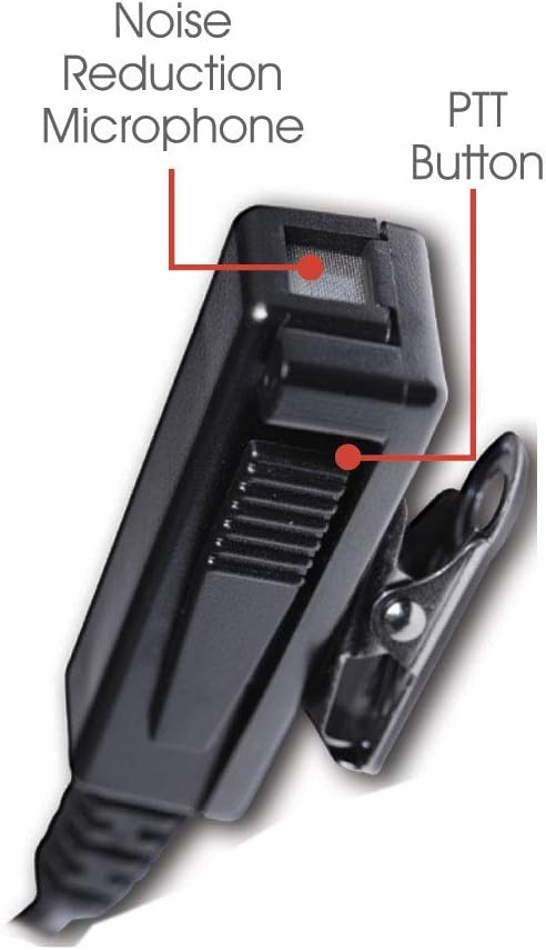 Klein Electronics Director-S6 Two-Wire Surveillance Earpiece Kit with Clear Quick-Disconnect Audio Tube for Icom Compatible Radio Models (Works with S6 Connector pin)