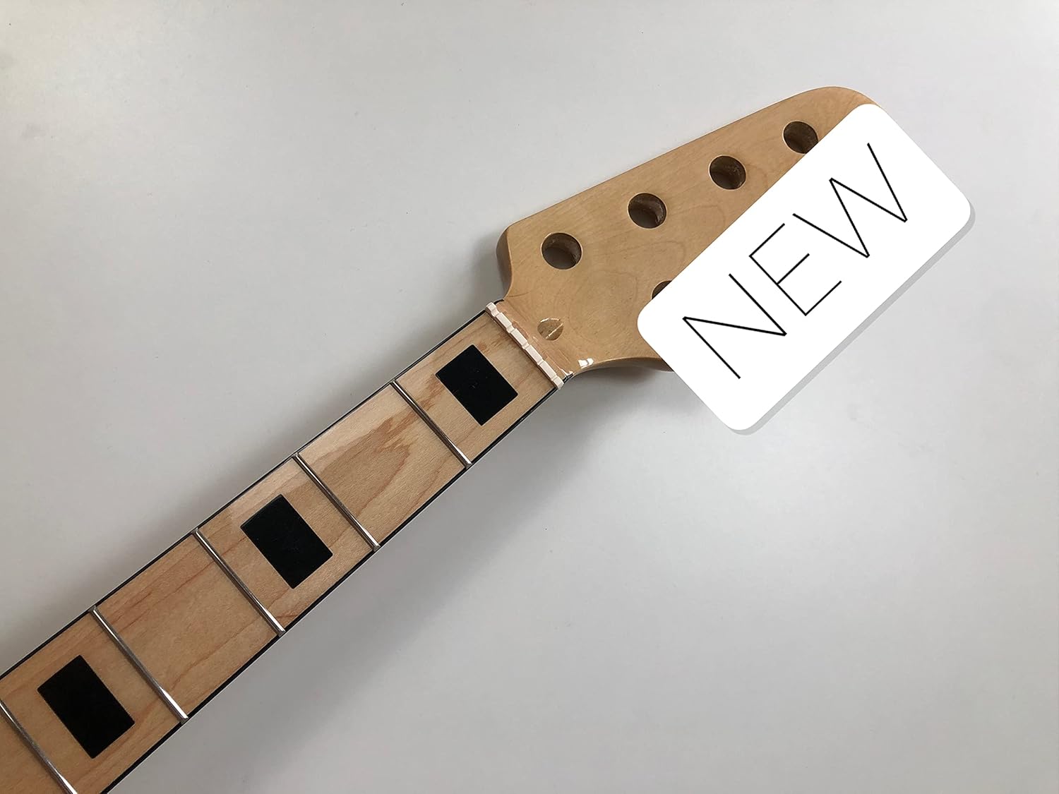 Gloss 5 String Electric bass guitar neck 20 fret 34 inches Maple fingerboard Black Block Inlay