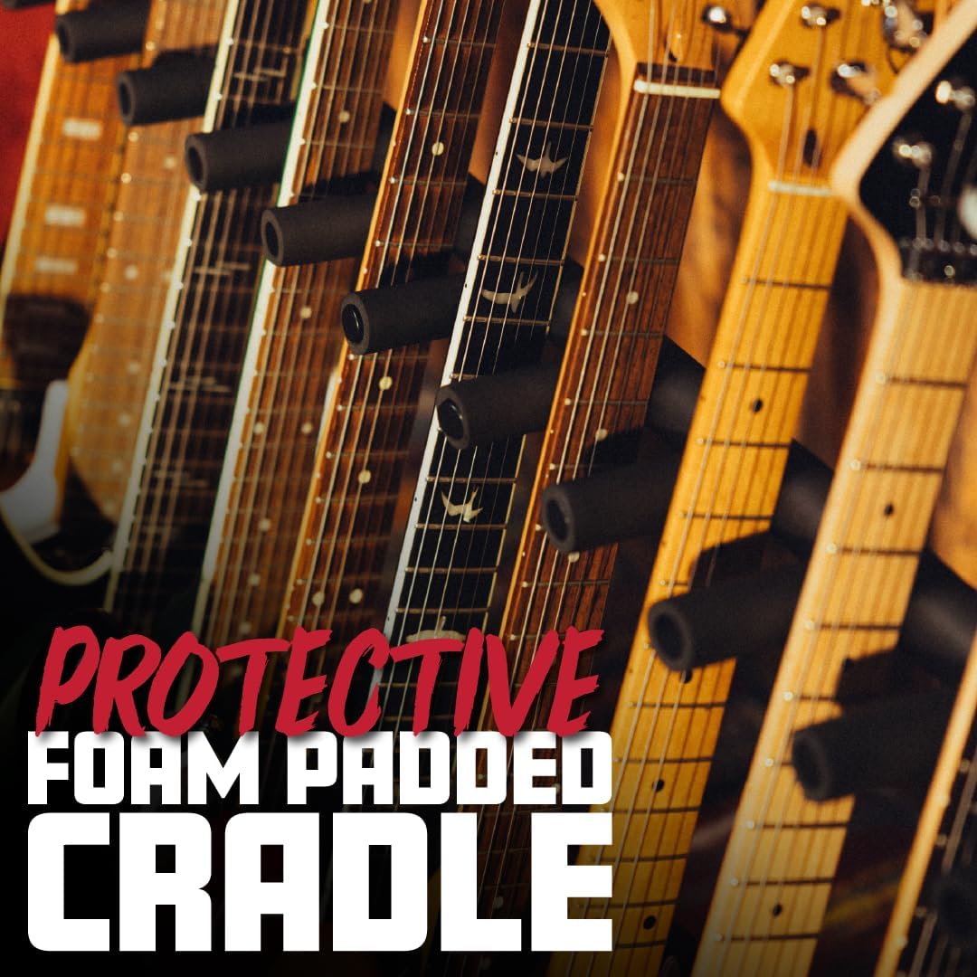 Gator Rok-It Multi Guitar Stand Rack with Folding Design, Holds up to 10 Electric or Acoustic Guitars (RI-GTR-RACK10)