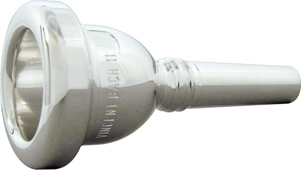 Bach 35011 Small Shank Tenor Trombone Mouthpiece, Silver Plated, 11 Cup Medium Deep