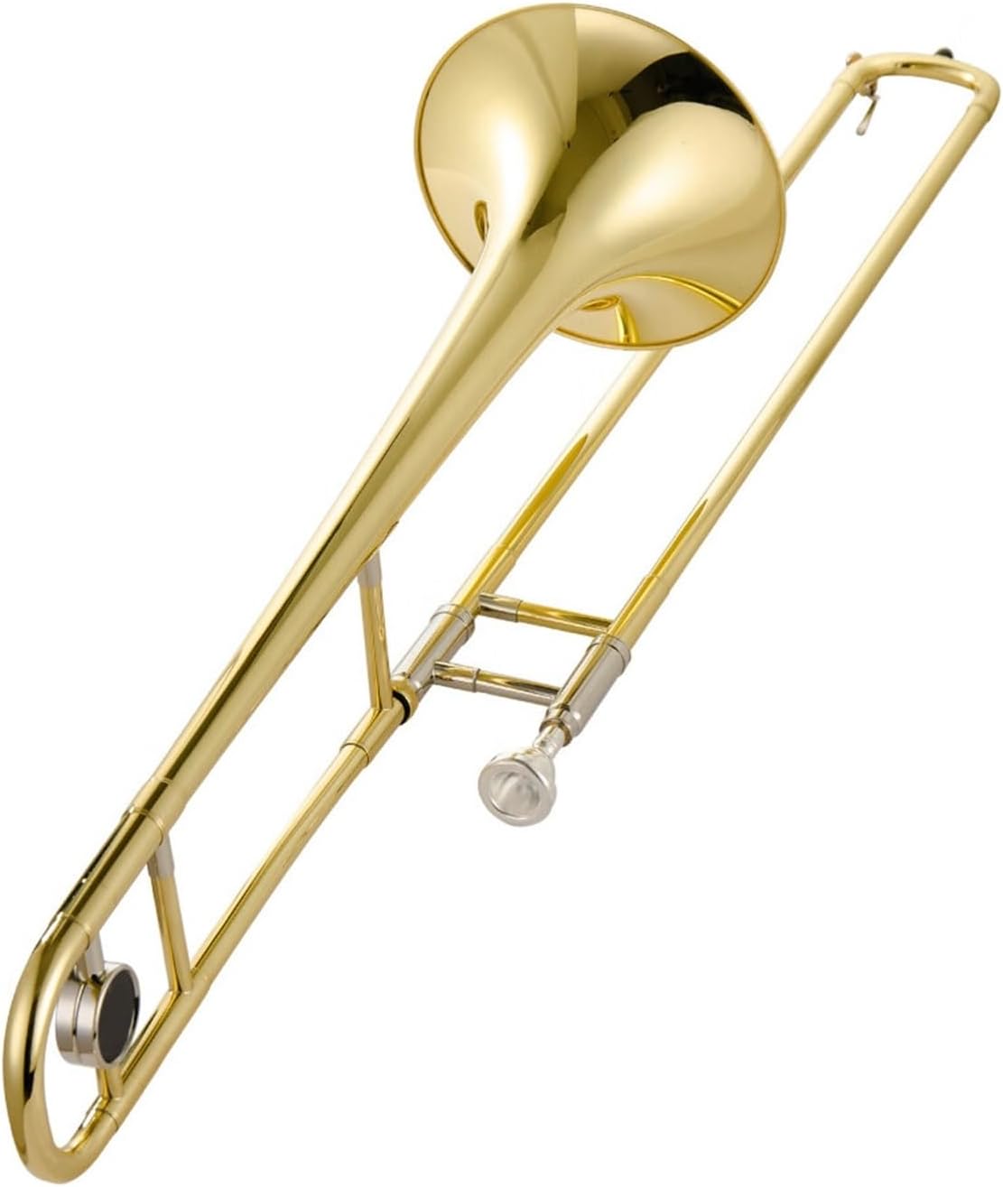 Adult Trombone Instrument Alto Trombone B Flat Professional Adult Performance Instrument Painted Gold(Gold)
